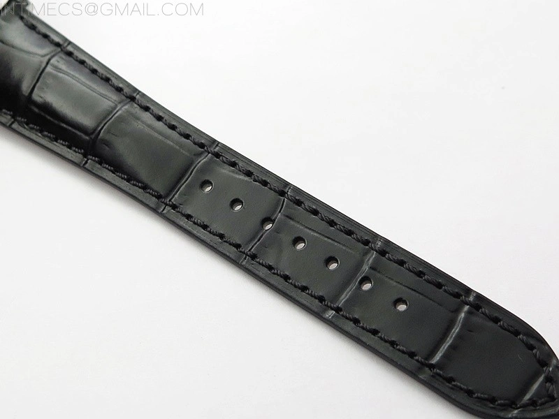 Annual Calendar Complications 5396 SS GRF Best Edition White Dial Blue Markers on Black leather strap A324