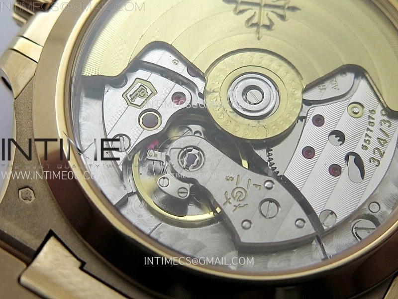 Nautilus 7118 1300R-001 Color Diamonds Bezel RG PPF 1:1 Best Edition RG Dial on RG Bracelet A324 Super Clone