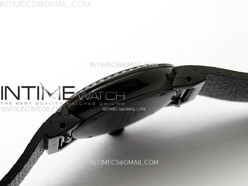 La D de dior Satine DLC Case 8848F 1:1 Best Edition Black Dial on DLC bracelet Swiss Quartz