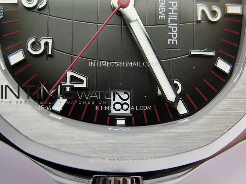 Aquanaut 5167 Singapore 2019 SS DDF 1:1 Best Edition Black Dial On Red Rubber Strap Super Clone DD324