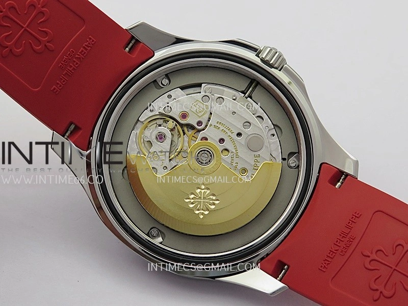 Aquanaut 5167 Singapore 2019 SS DDF 1:1 Best Edition Black Dial On Red Rubber Strap Super Clone DD324