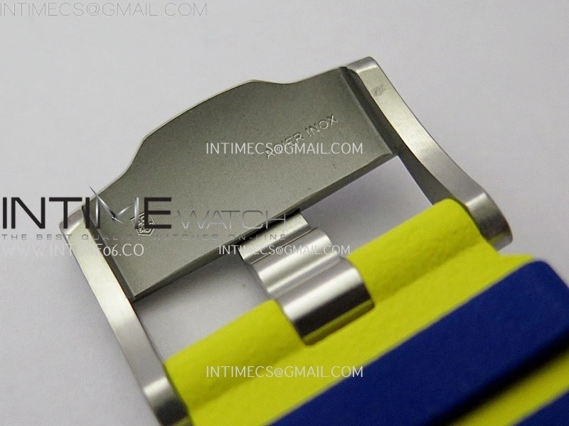 Royal Oak Offshore 44mm SS TKF 1:1 Best Edition Blue Yellow Dial on Blue Yellow Rubber Strap A3126