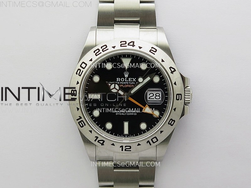 Explorer II 42mm 226570 904L SS QF 1:1 Best Edition Black Dial on Bracelet SH3285 CHS