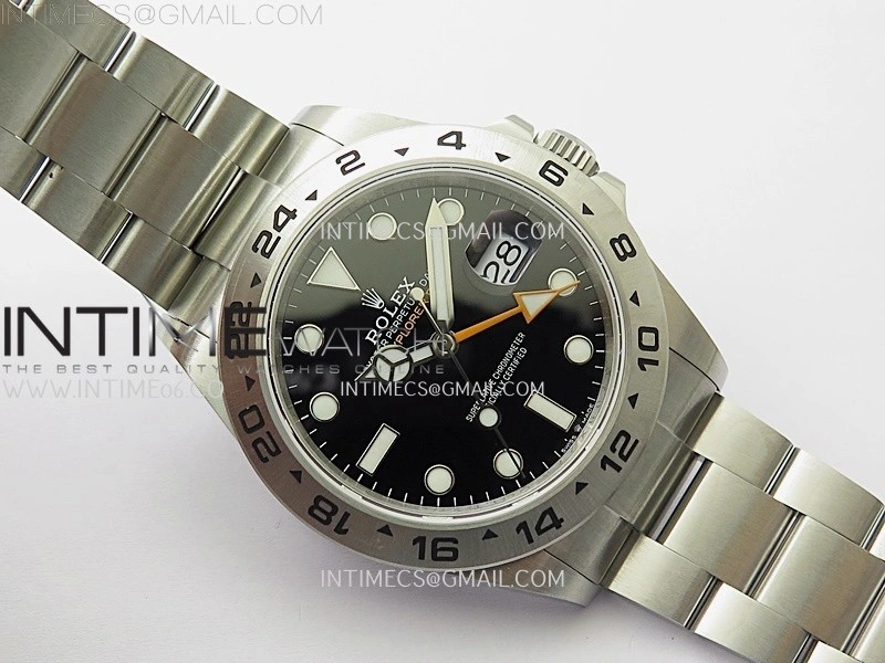 Explorer II 42mm 226570 904L SS QF 1:1 Best Edition Black Dial on Bracelet SH3285 CHS
