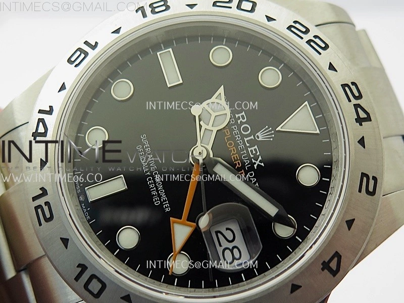 Explorer II 42mm 226570 904L SS QF 1:1 Best Edition Black Dial on Bracelet SH3285 CHS