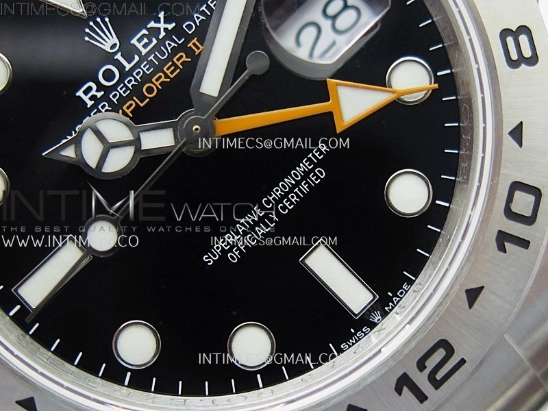 Explorer II 42mm 226570 904L SS QF 1:1 Best Edition Black Dial on Bracelet SH3285 CHS