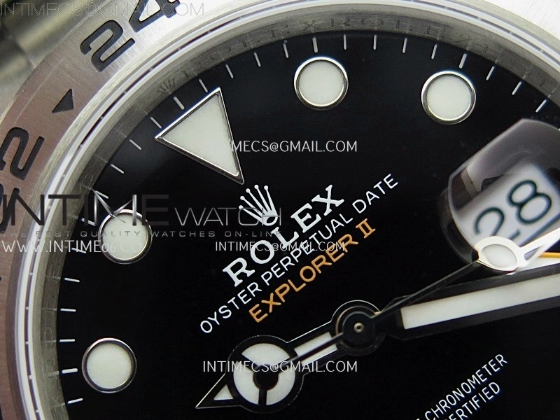 Explorer II 42mm 226570 904L SS QF 1:1 Best Edition Black Dial on Bracelet SH3285 CHS