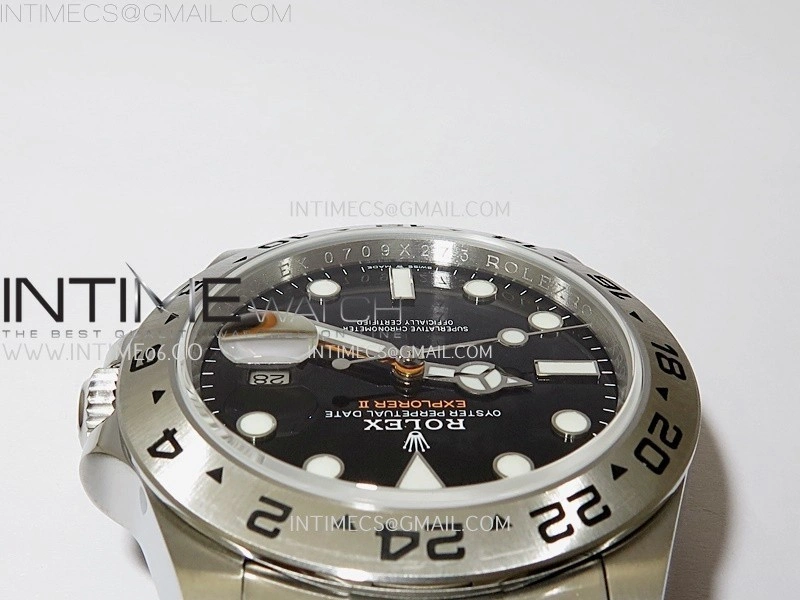 Explorer II 42mm 226570 904L SS QF 1:1 Best Edition Black Dial on Bracelet SH3285 CHS