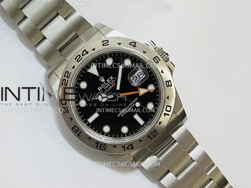 Explorer II 42mm 226570 904L SS QF 1:1 Best Edition Black Dial on Bracelet SH3285 CHS
