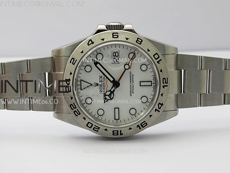 Explorer II 42mm 226570 904L SS QF 1:1 Best Edition White Dial on Bracelet SH3285 CHS