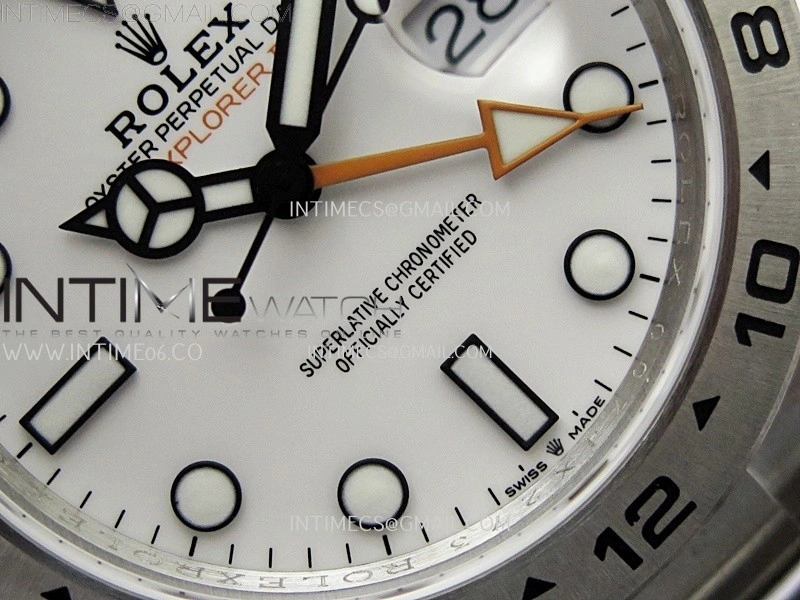 Explorer II 42mm 226570 904L SS QF 1:1 Best Edition White Dial on Bracelet SH3285 CHS