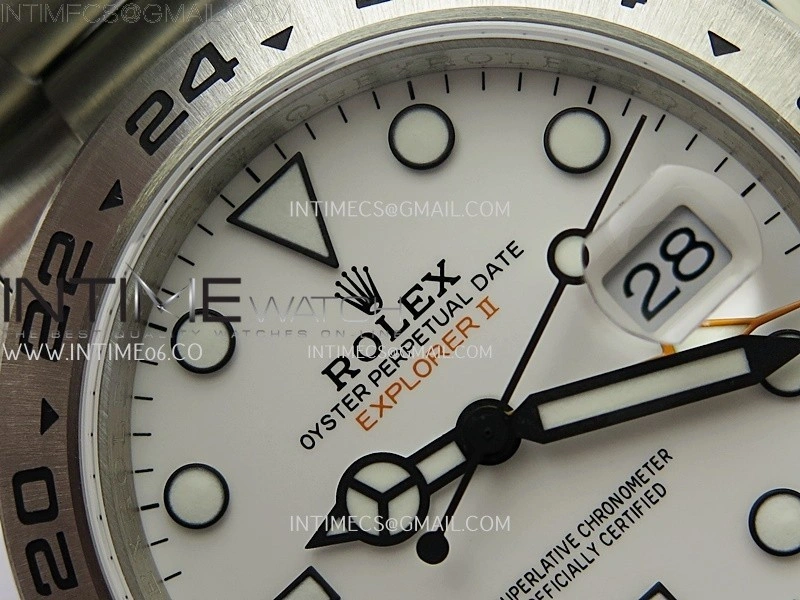 Explorer II 42mm 226570 904L SS QF 1:1 Best Edition White Dial on Bracelet SH3285 CHS