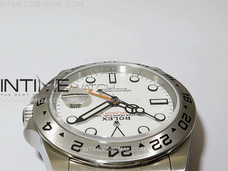 Explorer II 42mm 226570 904L SS QF 1:1 Best Edition White Dial on Bracelet SH3285 CHS