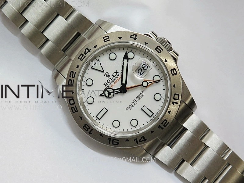Explorer II 42mm 226570 904L SS QF 1:1 Best Edition White Dial on Bracelet SH3285 CHS