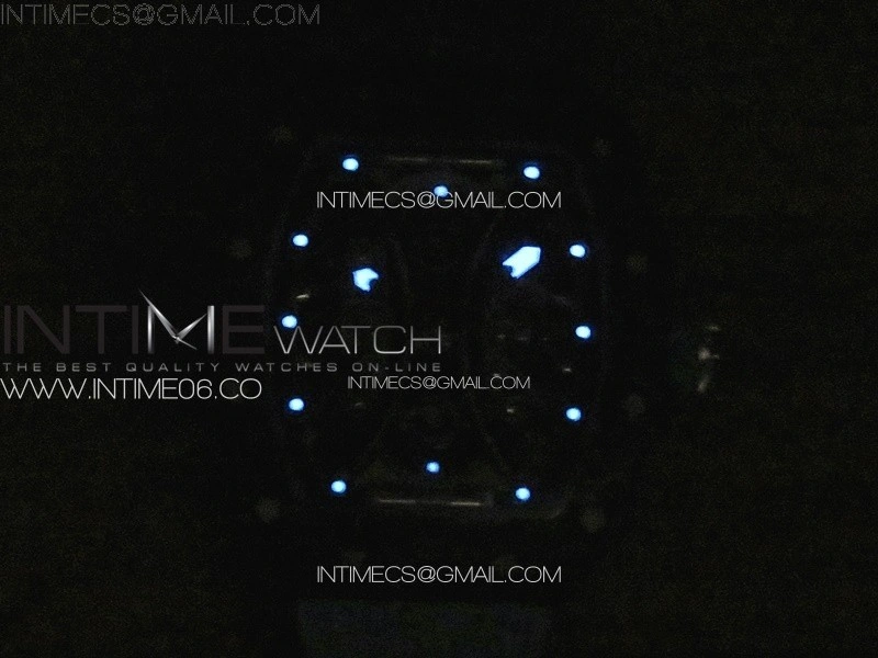 RM053-01 Real Forge Carbon YSF Best Edition Skeleton Dial on Blue Rubber Strap Asian Tourbillon