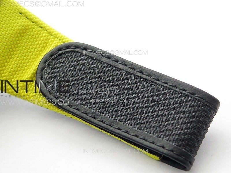 RM035-02 Forged Carbon Case KUF Best Edition Yellow Crown on Yellow Nylon Strap MIYOTA8215