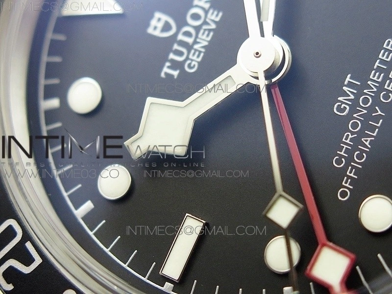 Black Bay GMT Baselworld 2018 Pepsi Blue Red Bezel ZF 1:1 Best Edition Black Dial on SS Bracelet A2836