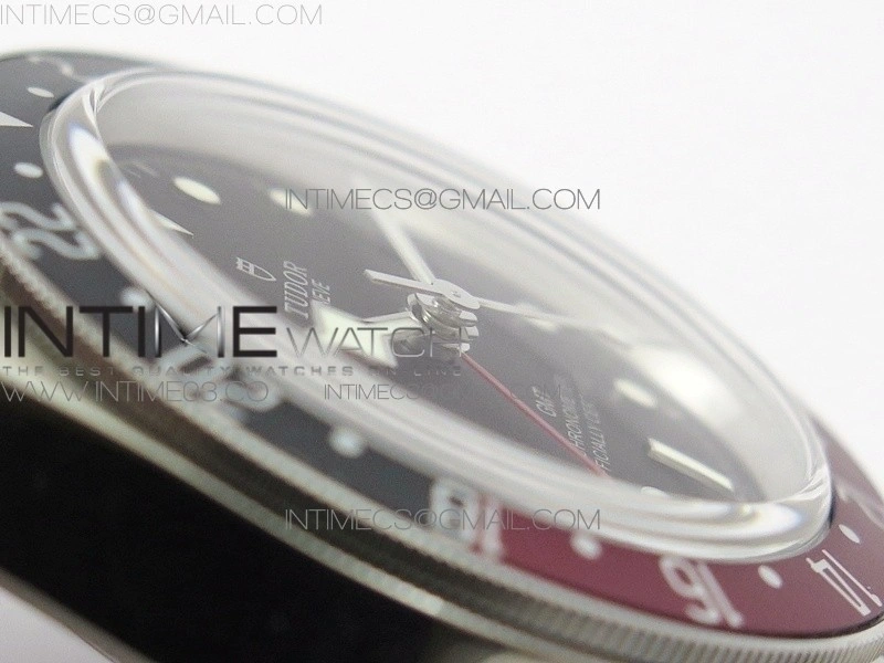 Black Bay GMT Baselworld 2018 Pepsi Blue Red Bezel ZF 1:1 Best Edition Black Dial on SS Bracelet A2836