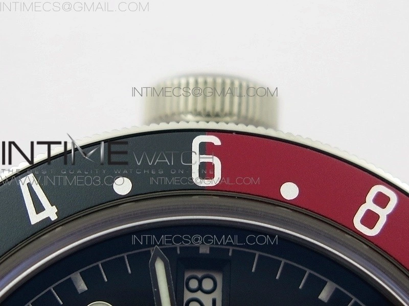 Black Bay GMT Baselworld 2018 Pepsi Blue Red Bezel ZF 1:1 Best Edition Black Dial on SS Bracelet A2836