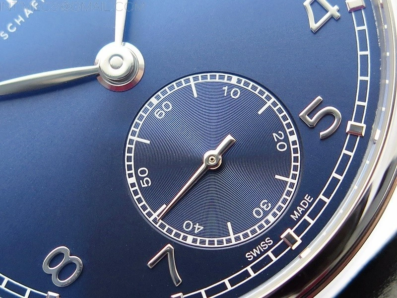 Portuguese IW358304 ZF 1:1 Best Edition SS Blue Dial on Black Leather Strap A82200