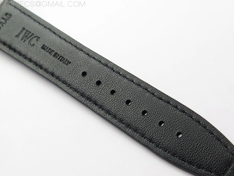 Portuguese IW358304 ZF 1:1 Best Edition SS Blue Dial on Black Leather Strap A82200