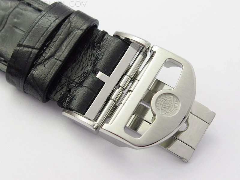 Portuguese IW358304 ZF 1:1 Best Edition SS Blue Dial on Black Leather Strap A82200