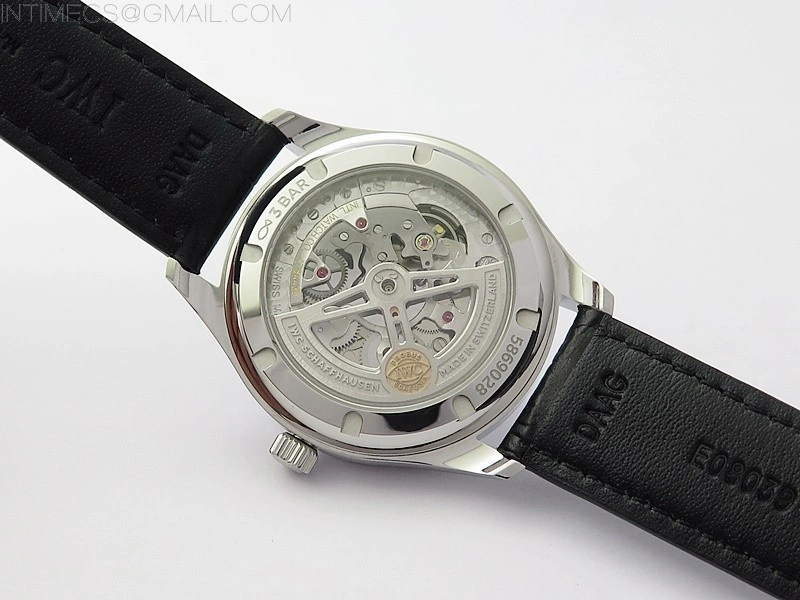 Portuguese IW358304 ZF 1:1 Best Edition SS Blue Dial on Black Leather Strap A82200
