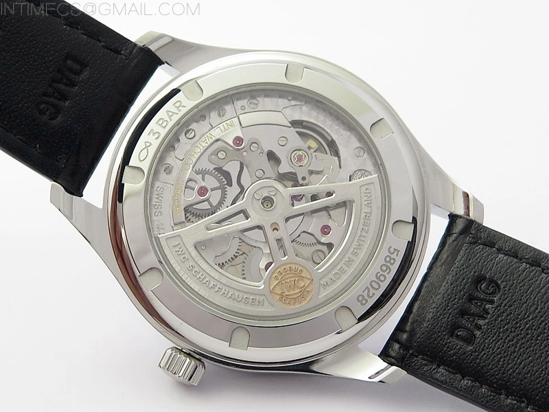Portuguese IW358304 ZF 1:1 Best Edition SS Blue Dial on Black Leather Strap A82200