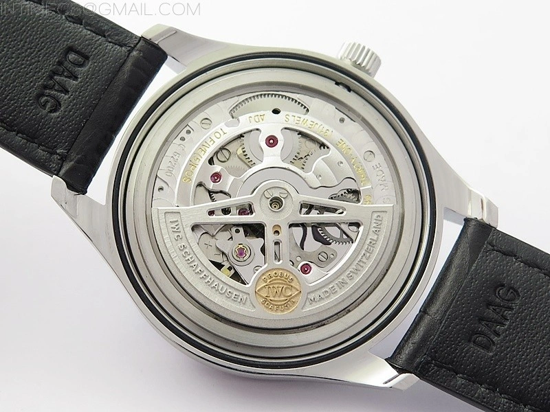 Portuguese IW358304 ZF 1:1 Best Edition SS Blue Dial on Black Leather Strap A82200