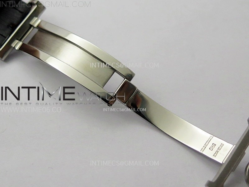 Portuguese IW390404 SS AZF 1:1 Best Edition Gray Dial A7750 On Black Leather Strap