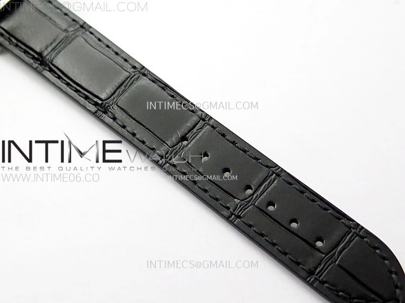 Santos Dumont 43.5mm SS RG F1F Best Edition Silver Dial on Black Leather Strap Quartz