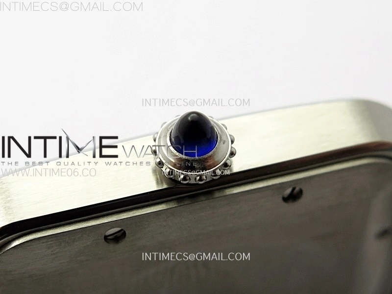 Santos Dumont 46.6mm SS RG F1F Best Edition Silver Dial on Black Leather Strap Quartz