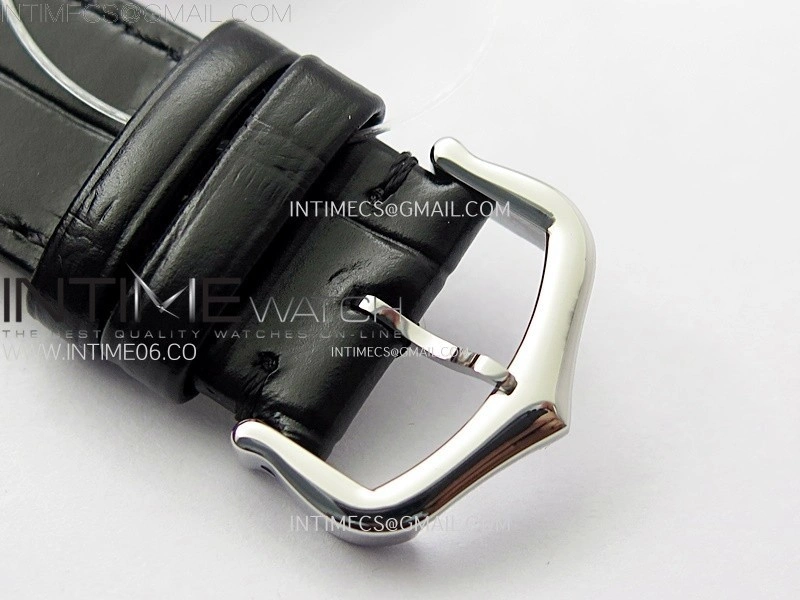 Santos Dumont 46.6mm SS RG F1F Best Edition Silver Dial on Black Leather Strap Quartz