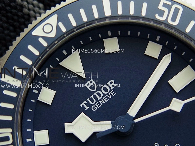 Pelagos FXD Blue Ceramic Bezel Ti M+F 1:1 V4 Best Edition Blue Dial On Blue Nylon Strap