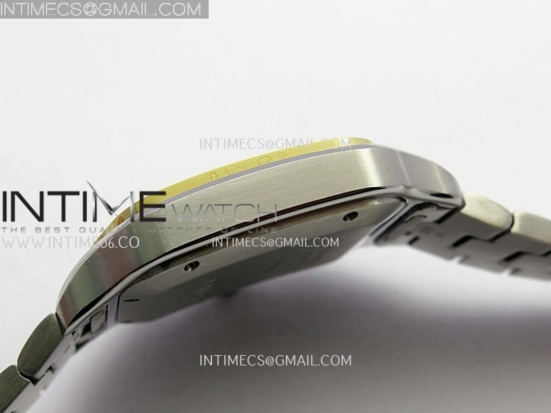 Santos de Cartier 40mm SS YG GF 1:1 Best Edition White Dial On SS Bracelet MIYOTA 9015