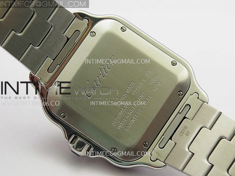 Santos de Cartier 40mm SS YG GF 1:1 Best Edition White Dial On SS Bracelet MIYOTA 9015