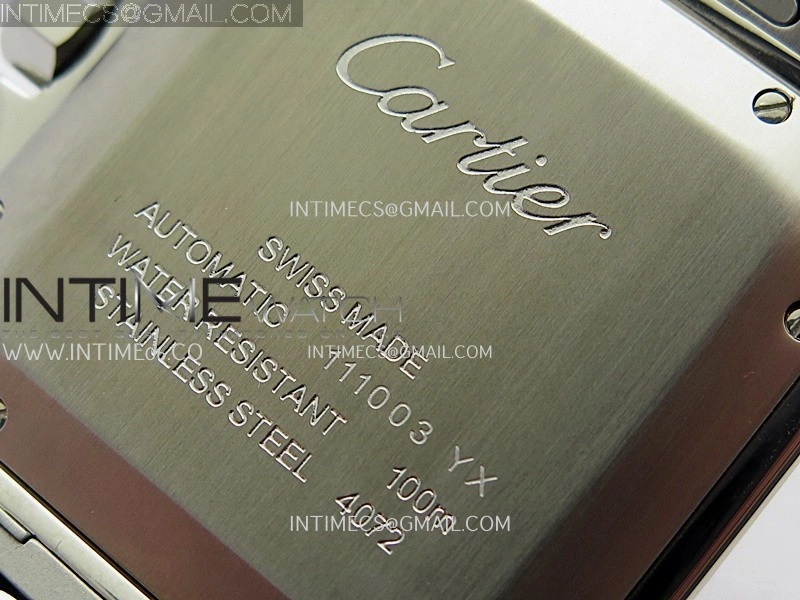 Santos de Cartier 40mm SS YG GF 1:1 Best Edition White Dial On SS Bracelet MIYOTA 9015