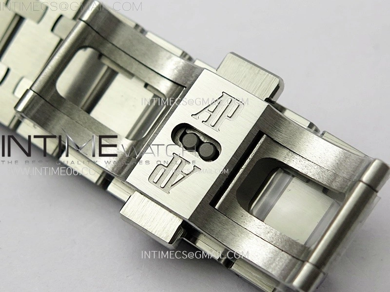 Royal Oak 41mm 15410 Frosted SS ZF 1:1 Best Edition Blue Textured Dial on SS Bracelet SA3120 Super Clone