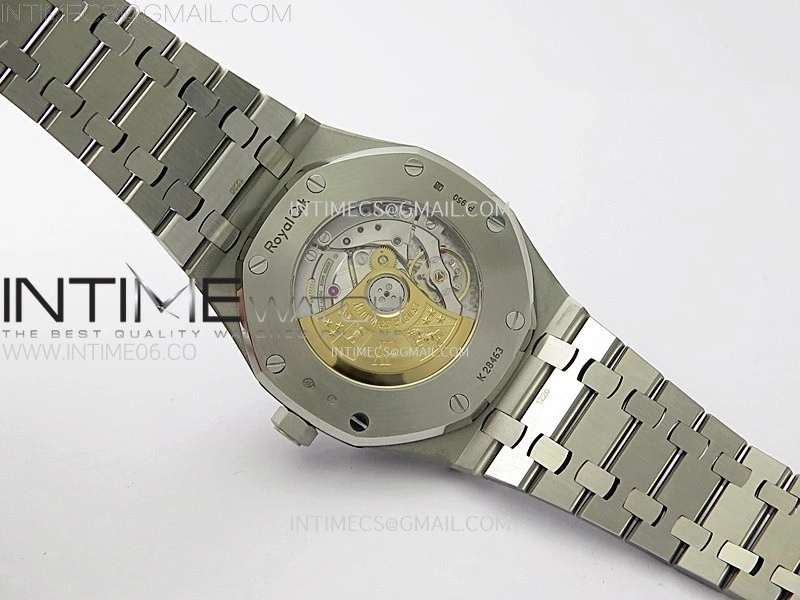 Royal Oak 41mm 15410 Frosted SS ZF 1:1 Best Edition Blue Textured Dial on SS Bracelet SA3120 Super Clone