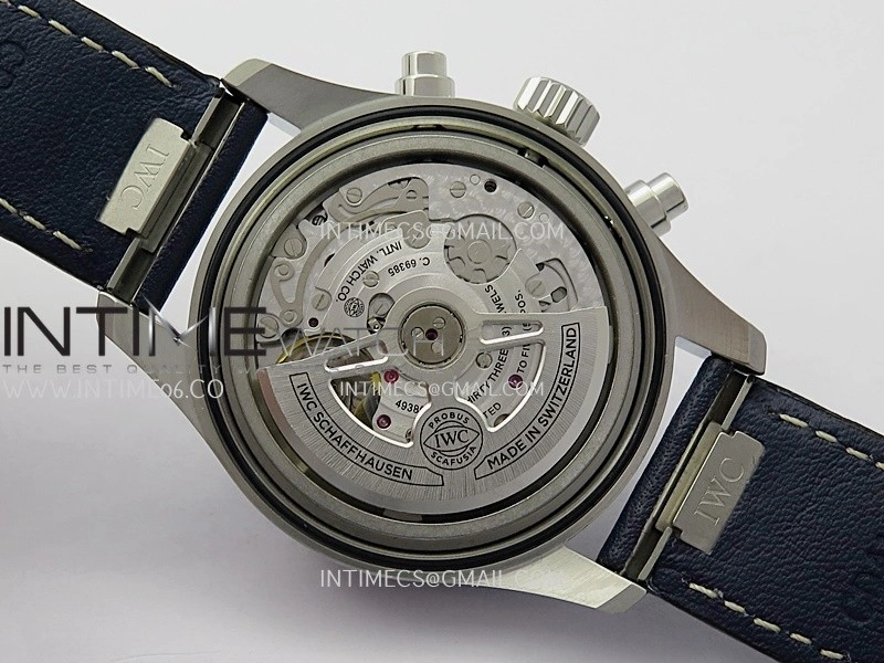 Pilot Watch IW388111 SS APSF 1:1 Best Edition Blue Dial On Blue Leather Strap A69385