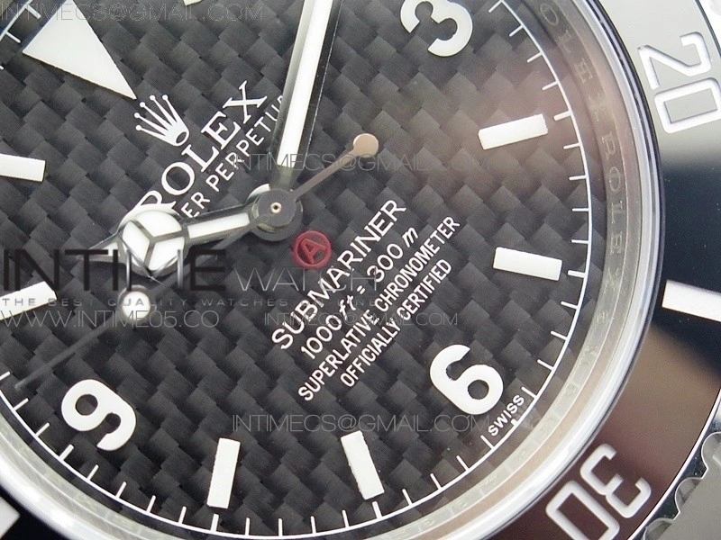 The Rough Matt Carbon Sandblast SS GMF Best Edition Carbon Dial on SS Bracelet SA3130