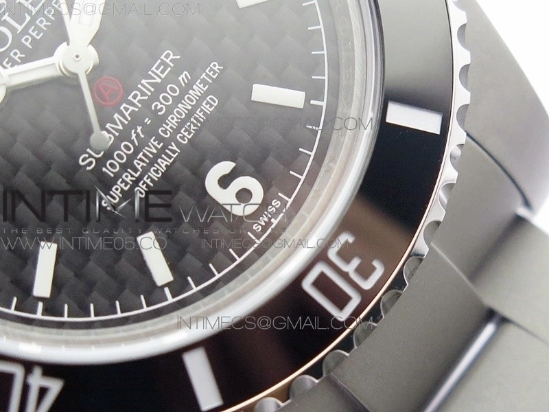 The Rough Matt Carbon Sandblast SS GMF Best Edition Carbon Dial on SS Bracelet SA3130