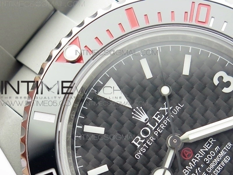 The Rough Matt Carbon Sandblast SS GMF Best Edition Carbon Dial on SS Bracelet SA3130