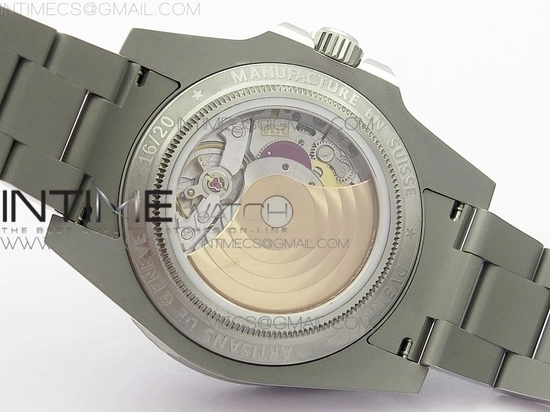 The Rough Matt Carbon Sandblast SS GMF Best Edition Carbon Dial on SS Bracelet SA3130