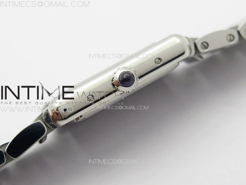 Tank Louis Ladies 22mm SS 8848F 1:1 Best Edition White Dial on SS Bracelet Ronda Quartz