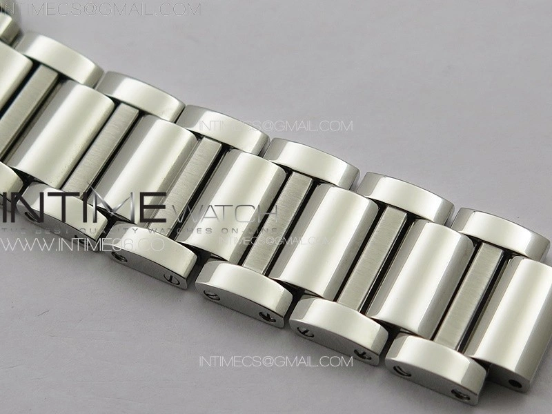 Tank Louis Ladies 22mm SS 8848F 1:1 Best Edition White Dial on SS Bracelet Ronda Quartz