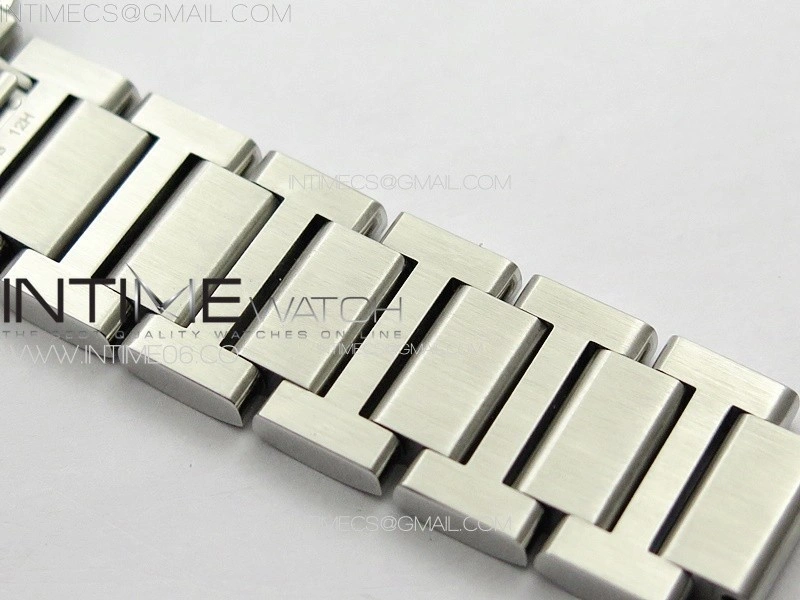 Tank Louis Ladies 22mm SS 8848F 1:1 Best Edition White Dial on SS Bracelet Ronda Quartz