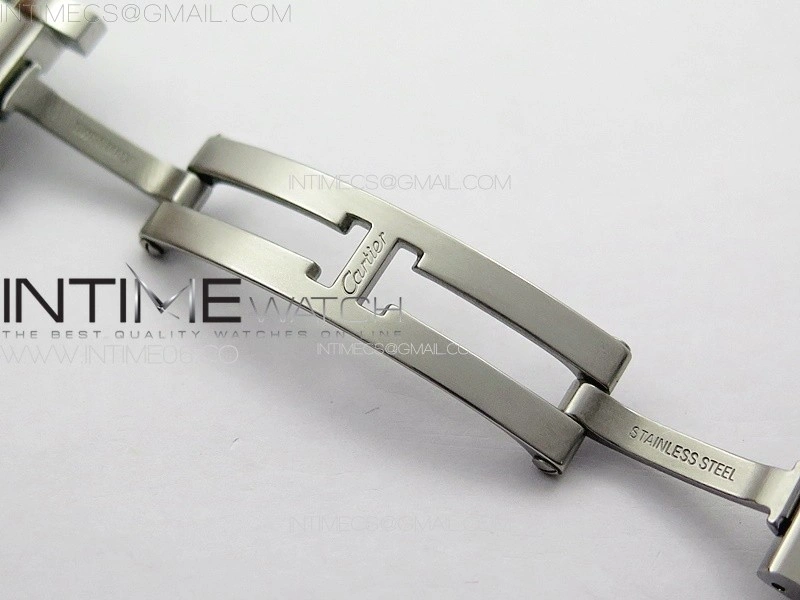Tank Louis Ladies 22mm SS 8848F 1:1 Best Edition White Dial on SS Bracelet Ronda Quartz