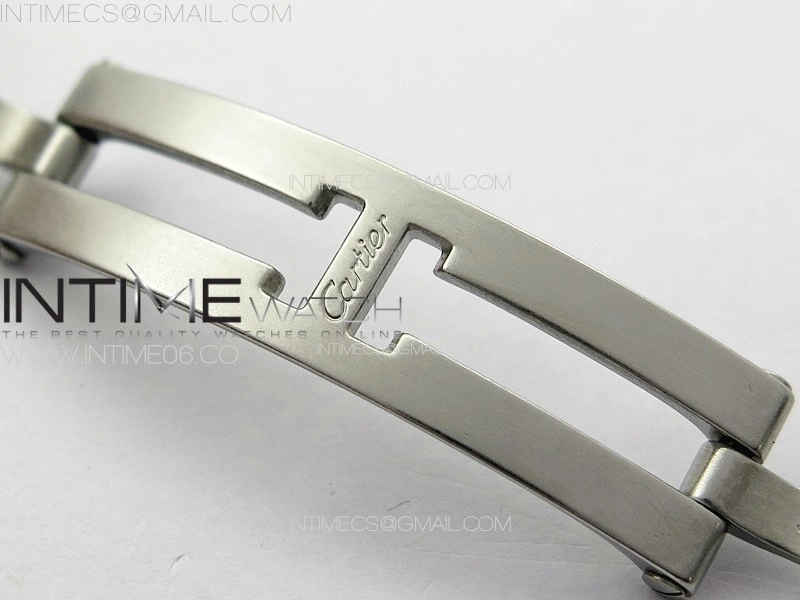 Tank Louis Ladies 22mm SS 8848F 1:1 Best Edition White Dial on SS Bracelet Ronda Quartz