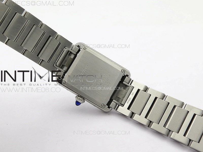 Tank Louis Ladies 22mm SS 8848F 1:1 Best Edition White Dial on SS Bracelet Ronda Quartz